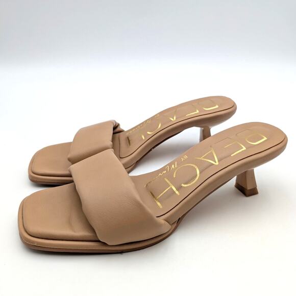 Beach by Matisse Blondie Kitten Heel Sandal Women's Natural Size US5M EU35.5 - Picture 1 of 10